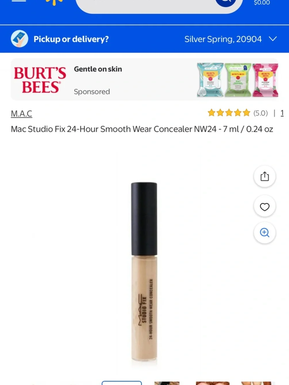 Mac Studio Fix 24-Hour Smooth Wear Concealer NW24